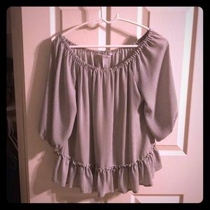 WHBM STRIPED SHIRT, Size Small